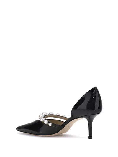Jimmy Choo Pointed Toe Pumps With Faux-pearl Embellishment