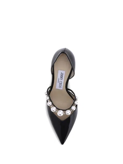 Jimmy Choo Pointed Toe Pumps With Faux-pearl Embellishment