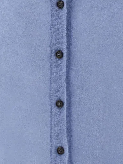 Haikure Silhouette Enhancing Crew Neck T-shirt In Blue