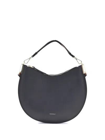 Coccinelle Sun Up Shoulder Bag In Black