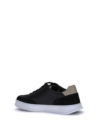 Ferragamo Gancini Sneakers In Black