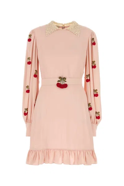 Valentino Dress - Embroidered | Emb 7b3vafq11mh Det In Pink