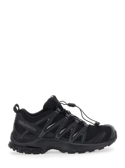 Salomon 'xa Pro 3d' Black Sneakers With Logo Patch On The Side And Panelled Design In Black