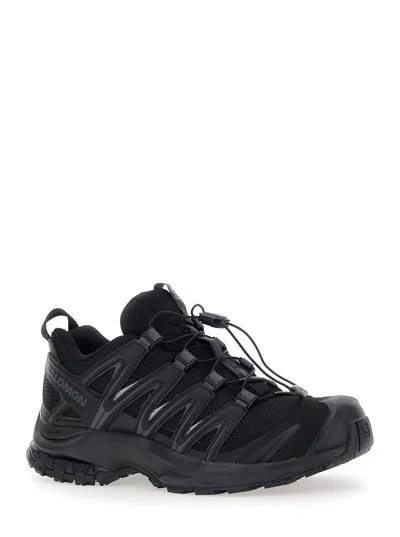 Salomon 'xa Pro 3d' Black Sneakers With Logo Patch On The Side And Panelled Design In Black