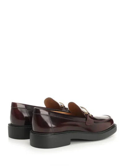 Tod's Scarpa Donna Sotto Cav.tomaia Pelle F.do Gomma In Multi