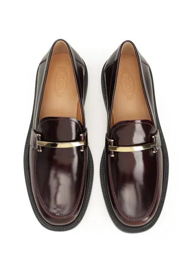 Tod's Scarpa Donna Sotto Cav.tomaia Pelle F.do Gomma In Multi