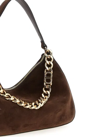 Twinset Liliane Medium Shoulder Bag In Brown