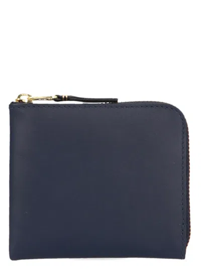 Comme Des Garçons Arecalf Wallet In Blue