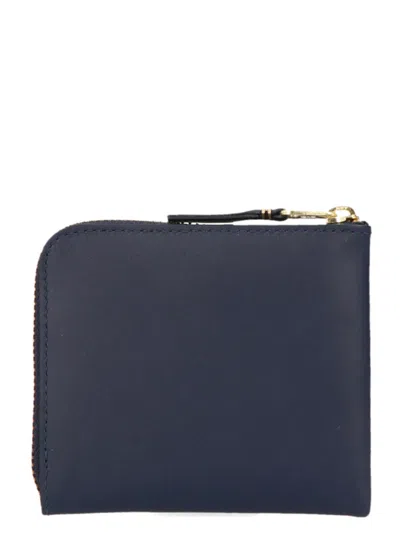 Comme Des Garçons Arecalf Wallet In Blue