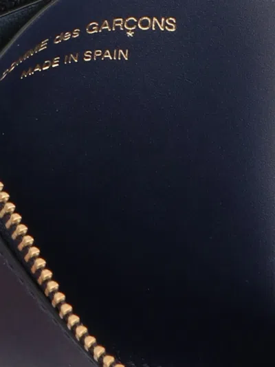Comme Des Garçons Arecalf Wallet In Blue