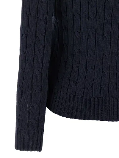 Polo Ralph Lauren Braided Cotton Sweater Sweaters And Cardigans Blue In Blue