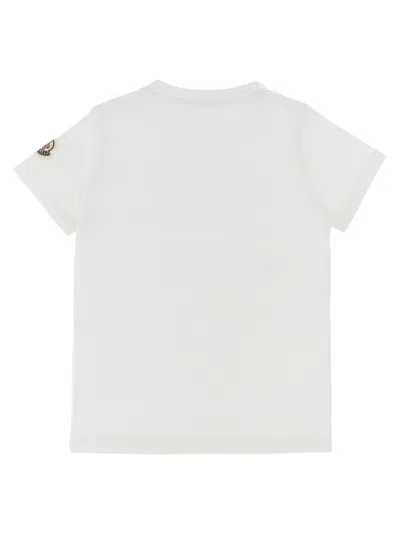 Moncler Logo Embroidery T-shirt In White