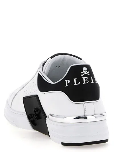 Philipp Plein Nappa Leather Sneakers Low Top Hexagon In Multi