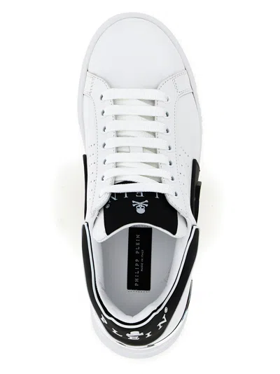 Philipp Plein Nappa Leather Sneakers Low Top Hexagon In Multi