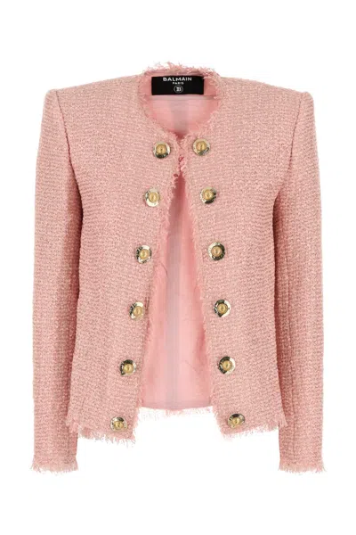 Balmain Pink Tweed Blazer