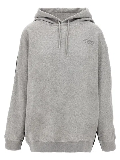 Mm6 Maison Margiela Double Front Sweatshirt Multicolor In Black
