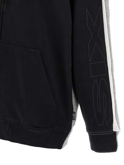 Mm6 Maison Margiela Double Front Sweatshirt Multicolor In Black