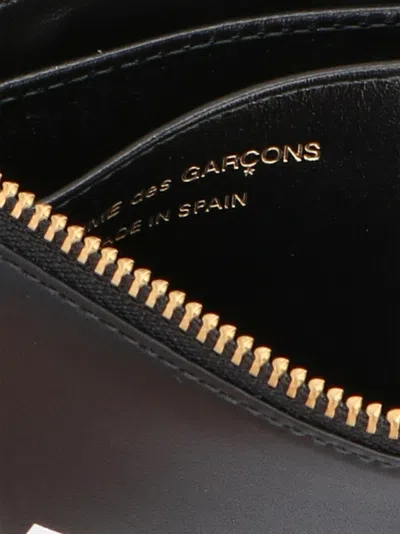 Comme Des Garçons Huge Logo Wallet In Black