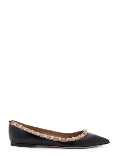 Valentino Rockstud Patent Leather Ballerinas