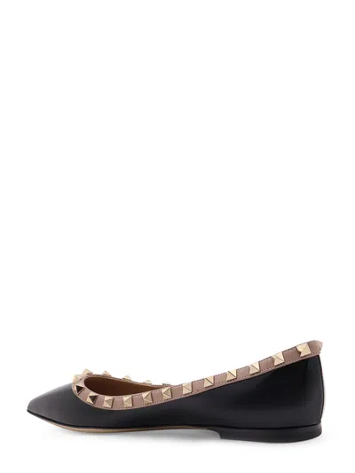 Valentino Rockstud Patent Leather Ballerinas