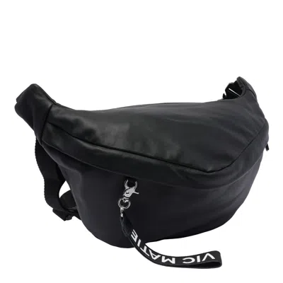 Vic Matie Zippered Shoulder Bag