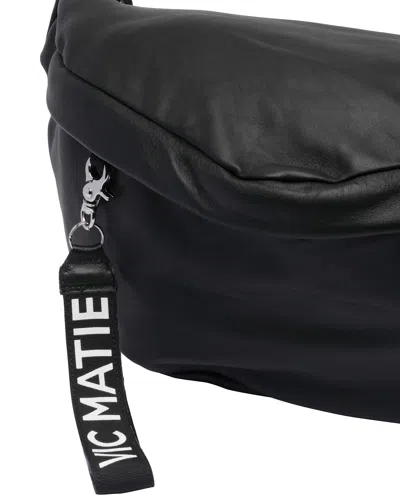 Vic Matie Zippered Shoulder Bag