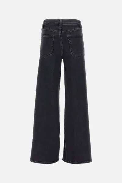 Frame Jeans Le Slim Palazzo In Black