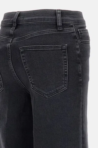 Frame Jeans Le Slim Palazzo In Black
