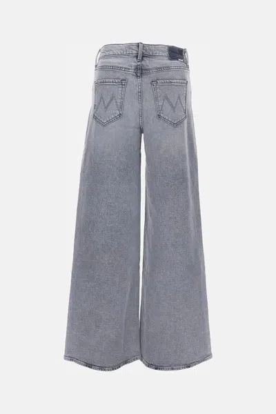 Mother The Ditcher Roller Sneak Jeans In Gray