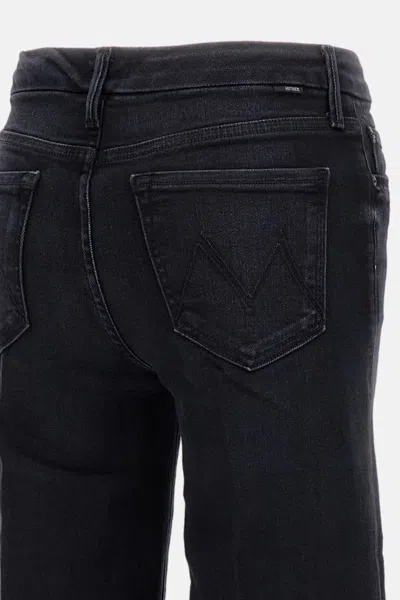 Mother The Roller Sneak Denim Jeans In Black