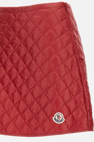 Moncler Diamond-quilted Mini A-line Skirt