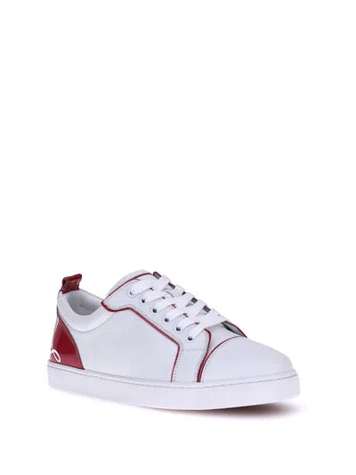 Christian Louboutin Fun Louise Junior Flat Calf Ds/pat Perle