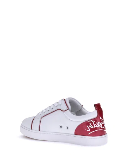 Christian Louboutin Fun Louise Junior Flat Calf Ds/pat Perle