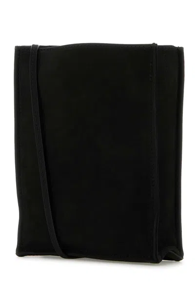 The Row Black Nabuk Small To Go Crossbody Bag