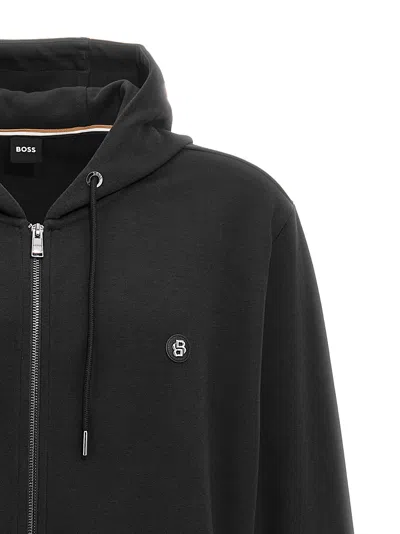 Hugo Boss Logo-detail Zip-up Hoodie