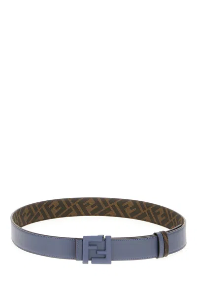 Fendi Belts Reversible Adjustable Length Options In Blue