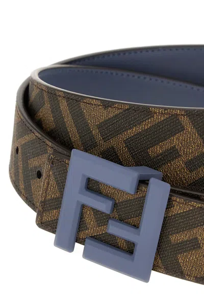 Fendi Belts Reversible Adjustable Length Options In Blue