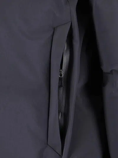 Herno Men Midi Hooded Down Jacket In Black