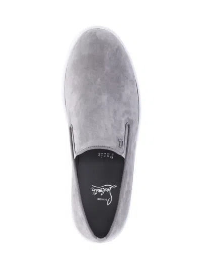 Christian Louboutin Boatissimo Suede Slip-on Sneakers In Gray