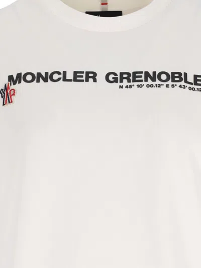 Moncler Logo-print Short-sleeve T-shirt In White