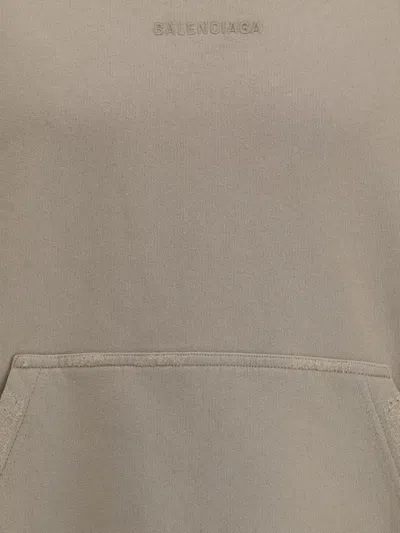 Balenciaga Oversized Hoodie In Gray