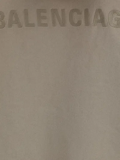 Balenciaga Oversized Hoodie In Gray