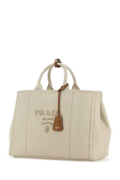 Prada Natural Logo Tote