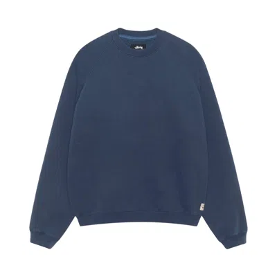 Pre-owned Stussy Fleece Raglan Crew 'navy' | Blue | Men's Size S