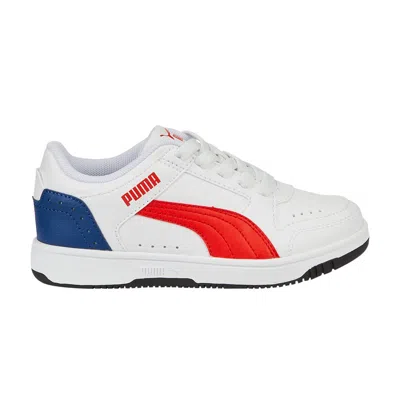 Pre-owned Puma Rebound Joy Low Little Kid 'white Red Blue' | Kid's Size 2