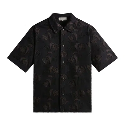 Pre-owned Kith Chain-stitched Woodpoint Shirt 'black' | Men's Size L