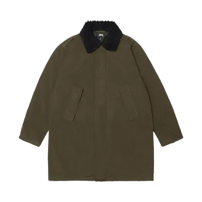Pre-owned Stussy Insulated Long Coat 'forest Green' | Men's Size S