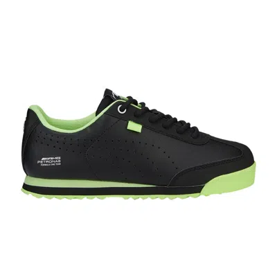 Pre-owned Puma Mercedes-amg Petronas F1 X Roma Via Big Kid 'black Fizzy Apple' | Kid's Size 4