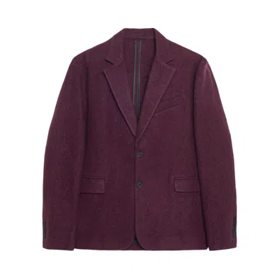 Pre-owned Stussy Blazer Textured Wool 'wine' | Men's Size M In Red