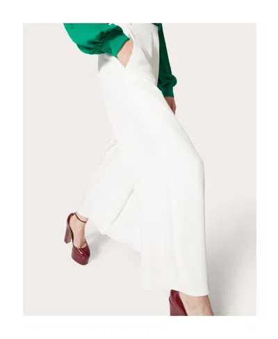 Valentino Cropped Wide-leg Trousers